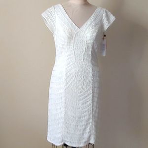 ❤️❤️ HOST PICK ❤️❤️ NWT Sue Wong White Sheath Short Dress
